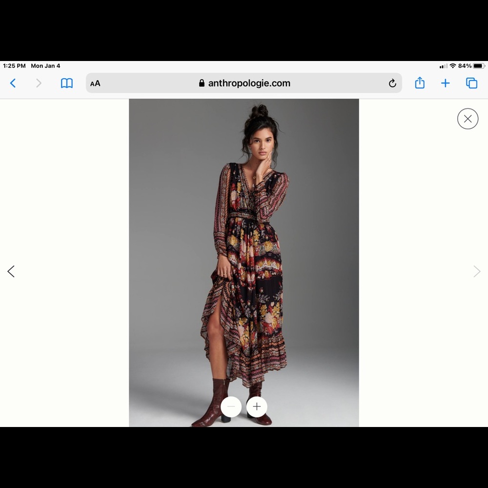 Caitlin Maxi Dress Multicolored Xlarge NWT